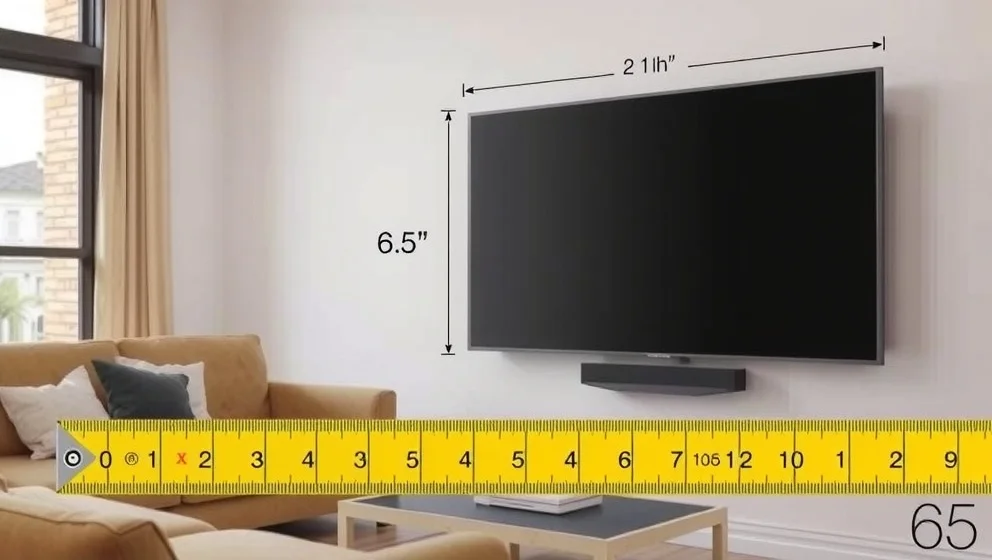 Hur stort är en 65 tum TV egentligen